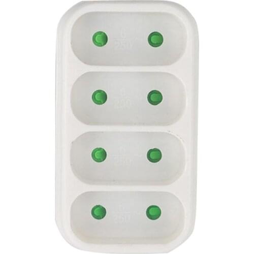 European Type Conversion Plug 1 TO 4 Way EU Standard Power Adapter Socket 16A Travel Plugs