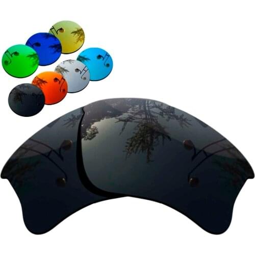 100% Precisely Cut Polarized Replacement Lenses for Flak Jacket XLJ Sunglasses Solid Black Color- Choices