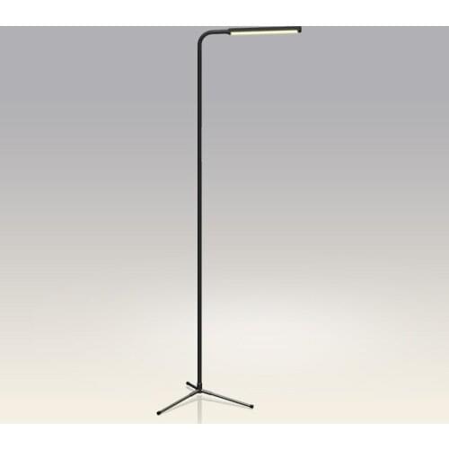 Modern Simple Smart Standing Lamp Bedside Floor Lamp Dimmable Touch Black Standing Floor Light with Remote Control