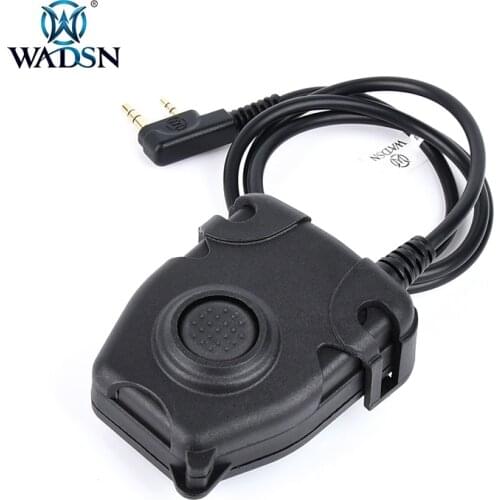 WADSN Peltor PTT kenwood motorola Button Tactical Headset Interphone walkie talkie linker airsoft accesorios headphones ipsc TCI