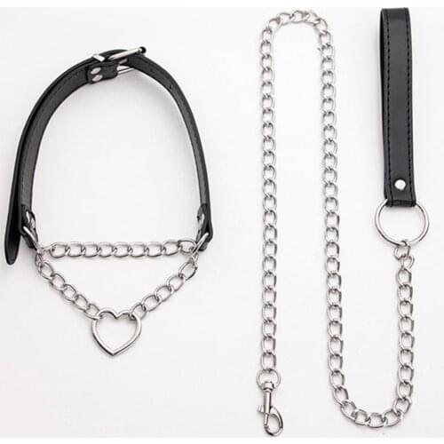 Collar Adjustable Strong Antioxidant Capacity Faux Leather Sex Neckband for Couple