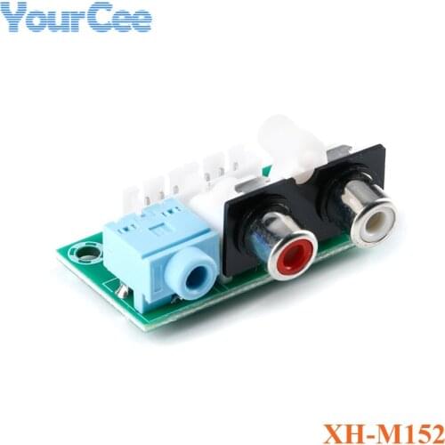 XH-M152 Audio Adapter Plate Board Power Amplifier Board Module Lotus socket+3.5 Audio Socket to XH3P