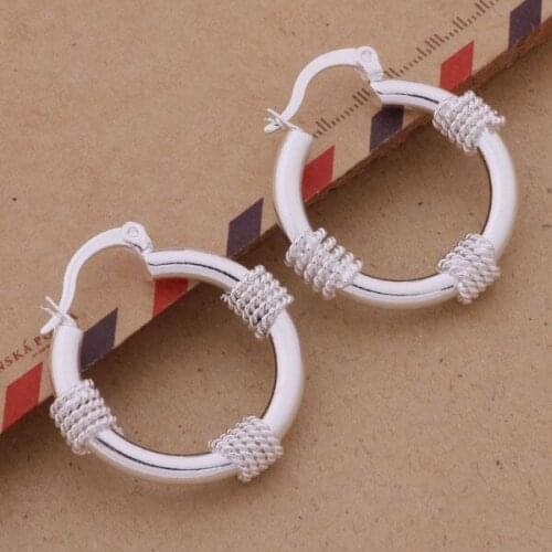 AE264 Lucky Silver Color Earrings For Women Jewelry Women Accessories Steering Wheel /aprajgya Amwajeda