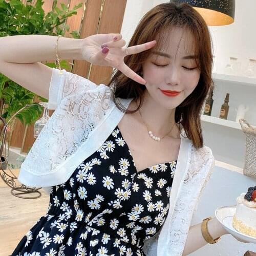 Lace White Black Women Short Sleeve Shrug Bolero Lace Wedding Bridal Summer Elegant Party Cape Dress Jacket Torera Mujer