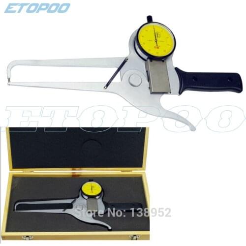0-50mm x 125mm Outside diameter Dial Caliper thickness gauge outside caliper thickness measuring gauge