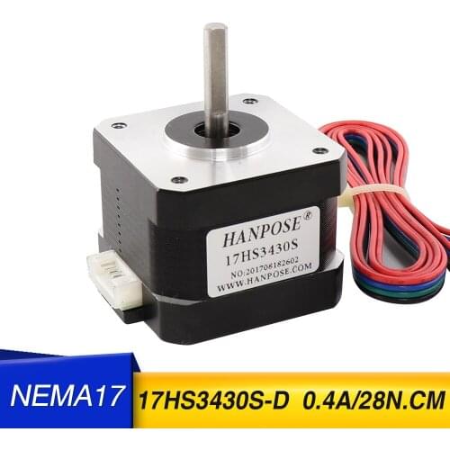 10 pieces / batch nema17 for 0.4A 2800g.cm 34mm long 17hs3430S 17 motor 4-wire stepper motor for 42 stepper motor 3D printer
