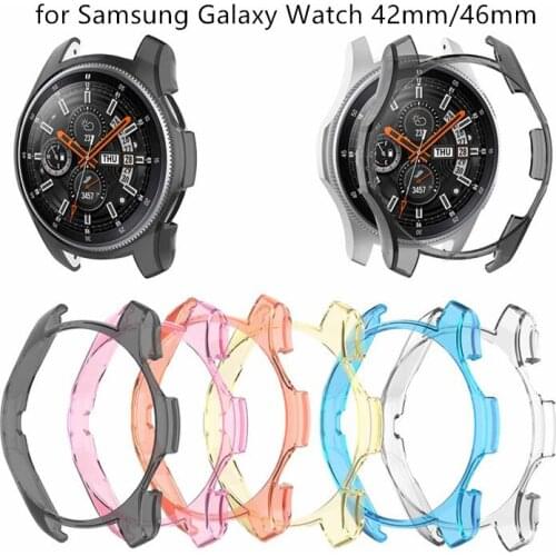 200pcs Ultra-thin Soft TPU Protection Case Cover For Samsung Galaxy Watch 46mm 42mm Gear S3 frontier Smartwatch Wearable Devices