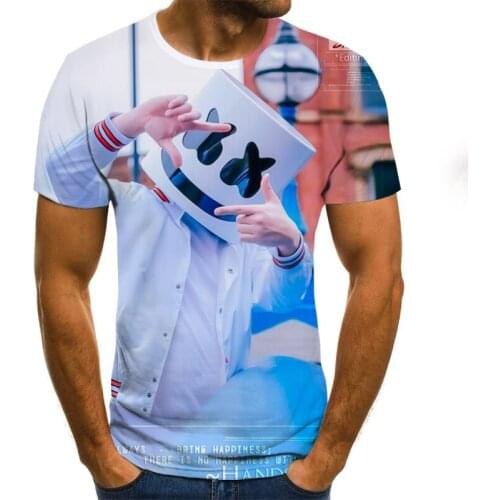 2020 Summer T Shirt Men Streetwear O Neck Short Sleeve Tees Tops Punk Style Male Clothes Casual 3D Print Tshirt