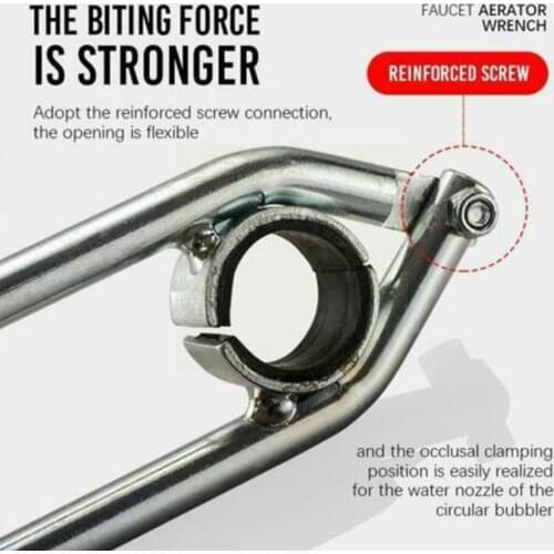 Alloy Faucet Bubbler Tap Wrench Kitchen Wash Basin Aerator Spanner Faucet Repair Installation Tool Nozzle Pipe Accessorie R B5X1