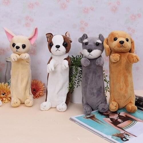 Pencil case bag animal estuches school supplies girl dog soft estojo para lapices peluche pen case pencilcase estuche stationery