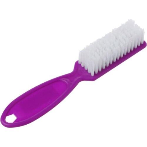 H7JC Nail Dust Scrub Nail Plastic Brush For File Manicure Pedicure Tool Dust Cleaning