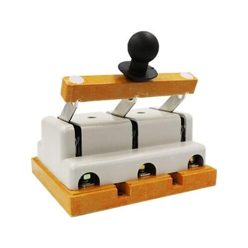 HD11F 200A/38 Standard copper glass plate single throw anti error knife switch disconnector 3 pole knife