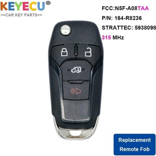 KEYECU Smart Remote Key Fob FCC : N5F-A08TAA 164-R8236 315MHz 5938098 for Ford Transit 2019 2020 Transit Connect 2020 2021