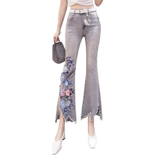 Женские джинсы клеш LYFZOUS China At AliExpress