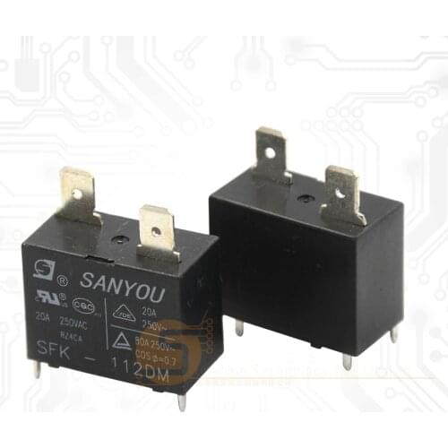 New SFK-112DM DIP-4 SANYOU Relay Air Conditioner Relay Power Relay SFK 112DM SFK-112 12VDC 20A 250VAC 4pins