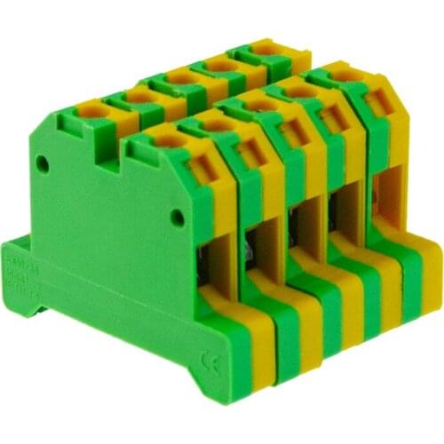 Wire Conductor 10Pcs EK-10/35 Weidmuller Connector Ground Screw Connection Din Rail Terminal Blocks EK10/35