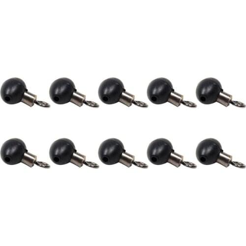 10/20/30/40 Pcs Fishing Tackle Zip Slider Beads Swivels Pulley Clip Line Rigs Swivel Sea Fishing Hook Tackle Accessories Pesca