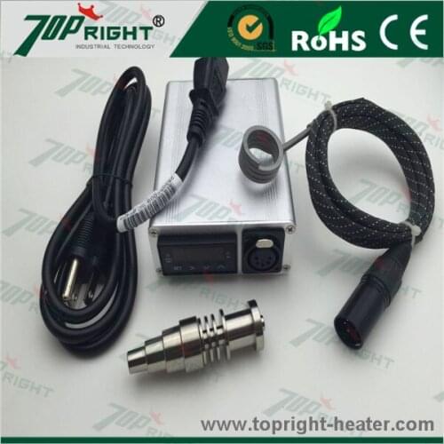 Sliver electric single control box with ID16mm hot runner coil heater and titanium nail
