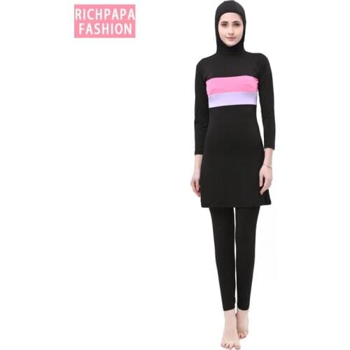 Modest Bathing Suit Burkinis Muslim Swimsuit Brand Muslimah Swimwear Plus Size 2 Piece Hijab Womens Modest Clothing