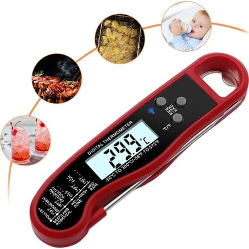 Waterproof Foldable Food Thermometer Digital Kitchen Thermometer For Meat Cooking Food Probe BBQ Electronic Oven Kitchen Tools