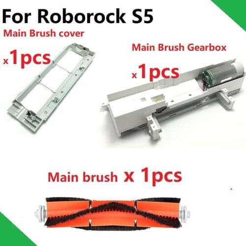 Main Brush Roller Brush Cover Housing Case GearBox for Xiaomi Roborock S50 S51 Robot Vacuum Cleaner Spare Parts
