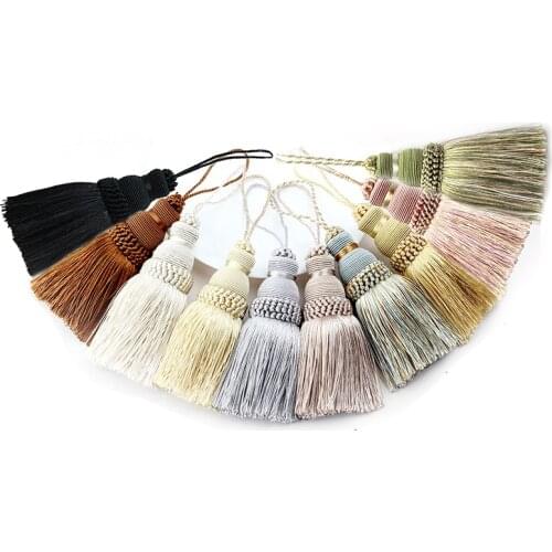 1Pc Tassel Fringe Sewing Bang Tassel trim Garment Decoration Key Tassels for DIY Embellish Curtain Accessories Hanging Rope