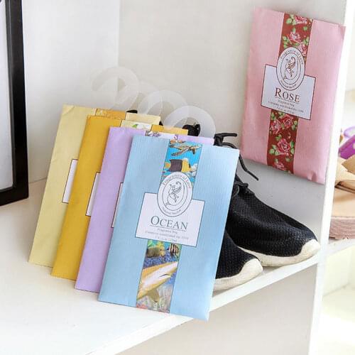 1PC Smell Hanging Spice Sachets Aromatherapy Air Fresh Scent Bag Deodorant Mouldproof Insect Wardrobe Sachet Flower Perfume