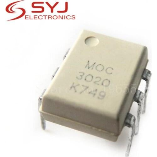 10pcs/lot MOC3020M MOC3020 DIP-6 In Stock