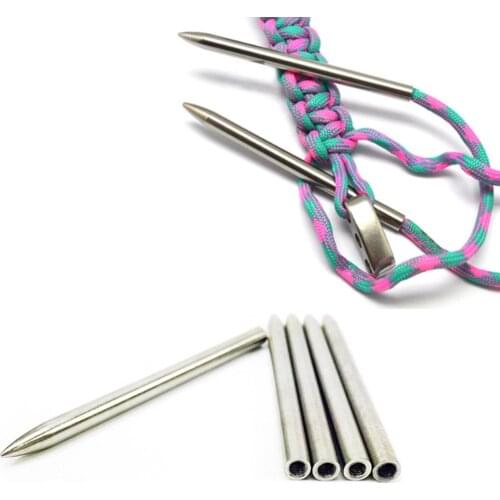 2pcs New 550 Paracord Fids Lacing Stitching Weaving Needles Stainless Steel Works for laces, strings, paracord, etc stainless