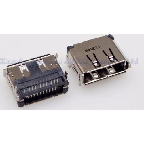 5pcs DisplayPort 20P DP Female Socket Jack Connetor for Molex two rows of pin 90 degree