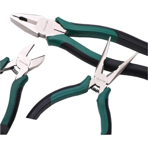 6``-8''Multifunctional Insulated Wire Stripping Nickel-Iron Alloy Diagonal Pliers Hand Tool Set