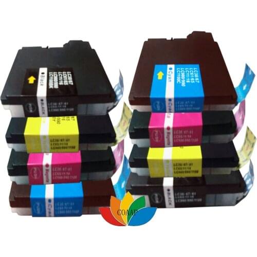 8 pcs. LC11 LC16 LC38 LC61 LC65 LC39 LC985 LC67LC980 LC990 LC1100 ink cartridge for Brother DCP-J125 / J315W / J515W / MFC-J265W