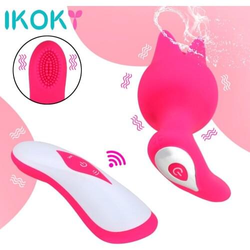 Wireless Remote Control Brush Vibrator Clitoris Stimulator Sex Products Sex Toys for Women 10 Frequency Flower Shape Vibrator