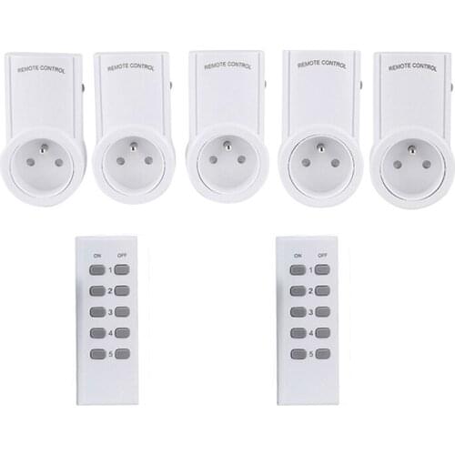 230V 10A Wireless Remote Control Switch Socket Power Meter Home House Power Outlet French Plug