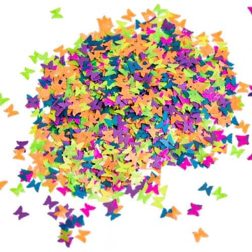 Butterfly Shape PVC loose Sequins Glitter Paillettes for Nail Art manicure/sewing/wedding decoration confetti Nail Art Sequins