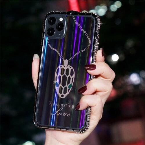 Glitter Rhinestone Metal Bumper Case For iPhone SE 2020 6 7 8 Plus Case Shiney Diamond Bling Cover For iPhone X Xr Xs 11 Pro Max