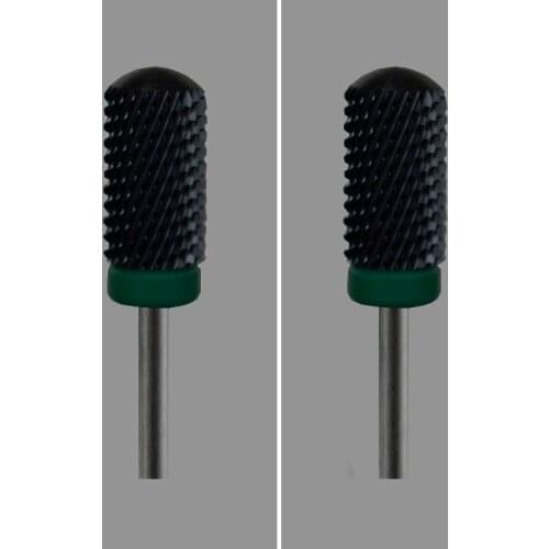 Black Ceramic-6 Pcs/Lot- Nail Drill Bit - Lager Smooth Top Bit - (1101.066)