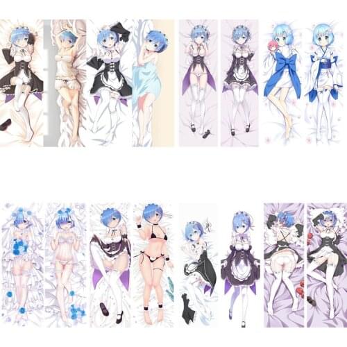 Re Zero kara Hajimeru Isekai Seikatsu Japanese Anime sexy girl Rem Dakimakura pillow cover hugging body pillowcase
