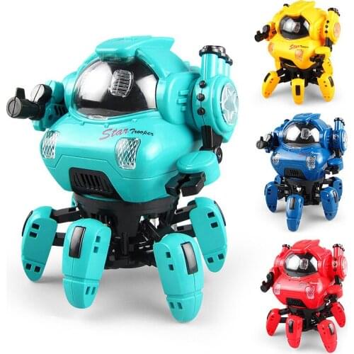 Electric Dancing Octobot Singing And Dancing Toy With Light Robofish Children Toys Interactive Toys For Kids Robot Dancing
