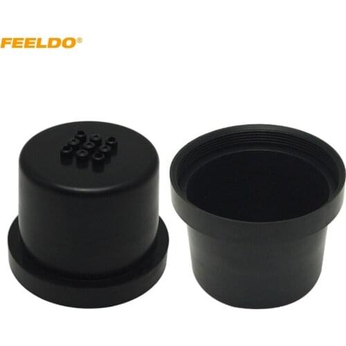 FEELDO 2Pcs Car/Auto HID LED Headlight Dustproof Cover Cap Rubber 65mm-75mm Sealing Headlamp Cover Waterproof #5587