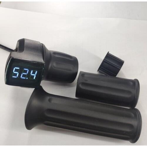 12-120v Voltage Meter+Half Twist Throttle for Electric Scooter E-bike MTB Tricycle MTB ATV ACCELERATOR