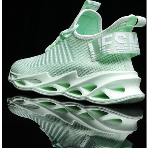 Sneakers Men Mesh Breathable Running Sport Shoes Unisex Light Soft Thick Sole Hole Couple Shoes Athletic Sneakers Women Shoes
