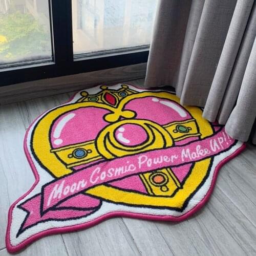 Moon Crystal Cosmic Heart shape floor carpet blanket mat Rugs home Decoration cosplay costume