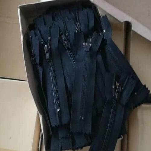 100pcs/lot Cheap YKK Nylon Coil 5# 12CM Zipper for Sewing Black Repair Pants Jeans Pocket Hand Bag Cusion Wholesale