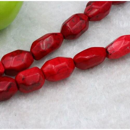 Irregular red Turkey Stone 8-14mm loose beads 15" 2 piece/lot DIY fit women jewelry making gift