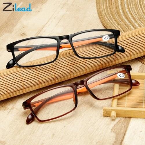 Zilead Fashion Women Men Reading Eyewear Toughness TR90 Ultra-Light Resin Material For Female Male Unisex Presbyopic Glasses