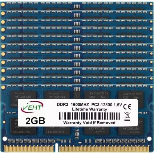 10X2GB DDR3 DDR3L 1333MHz 204pin 1.35V 1.5V SO-DIMM RAM Fully compatible Laptop Memory Wholesale PC3L PC3-10600S