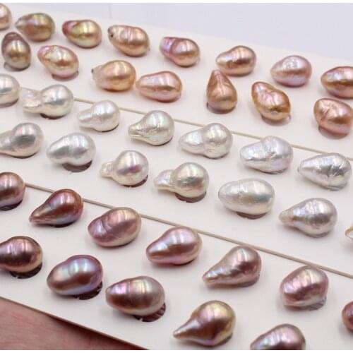 Wholesale 11-12mm Big Size Real Natural Freshwater Loose Pearls Baroque Shape No Hole, 10pcs/lot