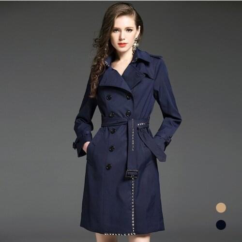 Trench Feminino Casaco Coat For Women Clothes Long Coats Ladies 2020 New Arrival Fashion High Quality Abrigo Mujer KJ123 s
