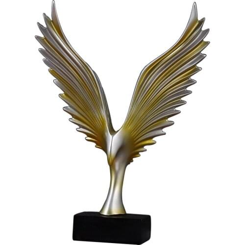 NORTH STYLE MODERN CREATIVE RESIN MIRS WING ORNAMENTS HOME LIVING ROOM OFFICE WINE CABINET DECORATION